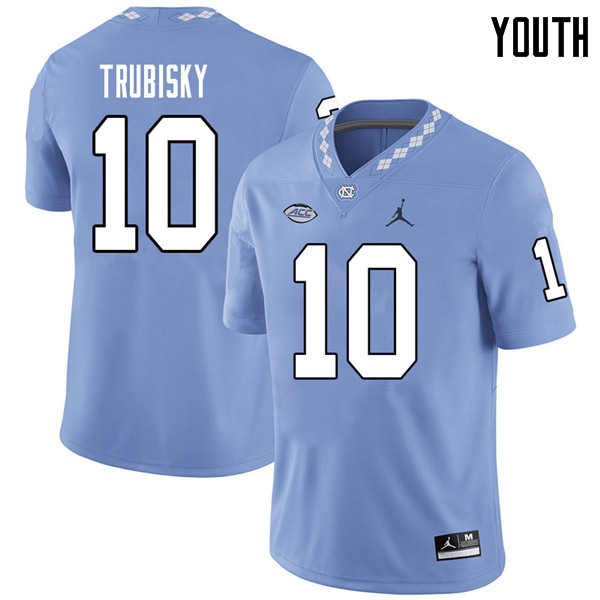 Jordan Brand Youth #10 Mitchell Trubisky North Carolina Tar Heels College Football Jerseys Sale-Caro